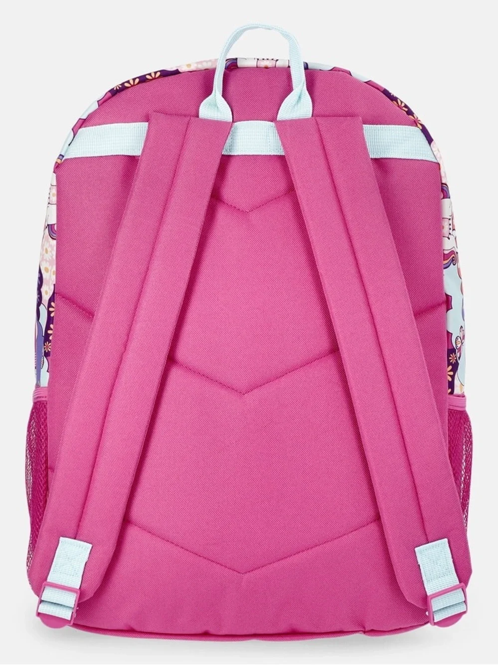Unicorn Print Kids Backpack in Pink & Purple W